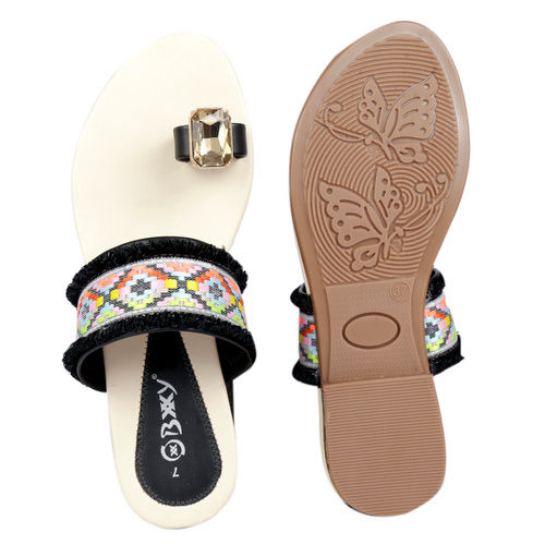 Burma Black Sandals - TealCloset Footwear